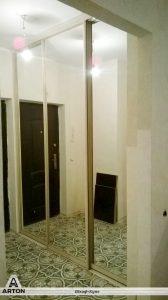 Шкаф купе со стеклом на заказ.